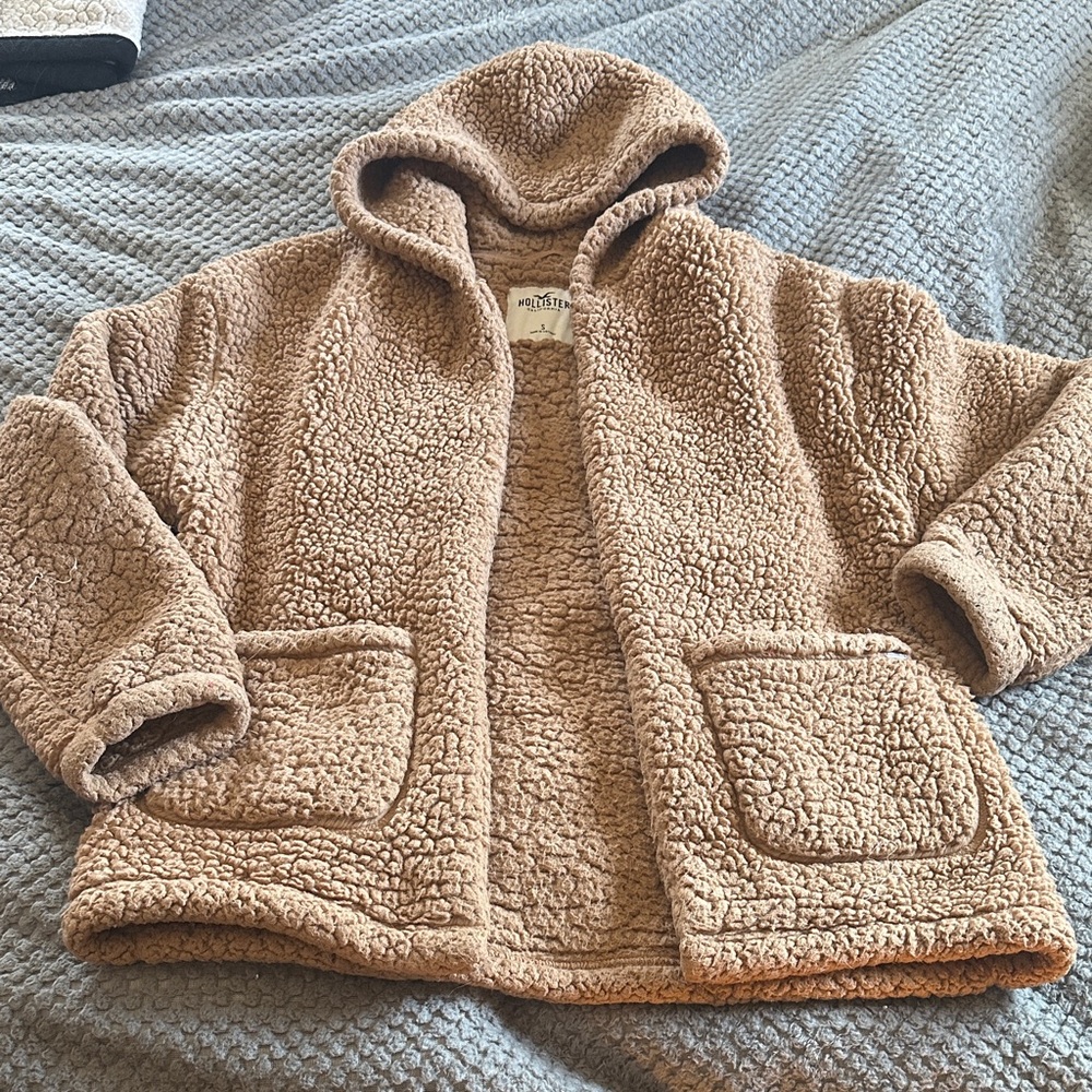 Hollister Sherpa Jacket in Brown